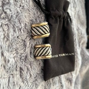 David Yurman Thoroughbread cigar cable earrings